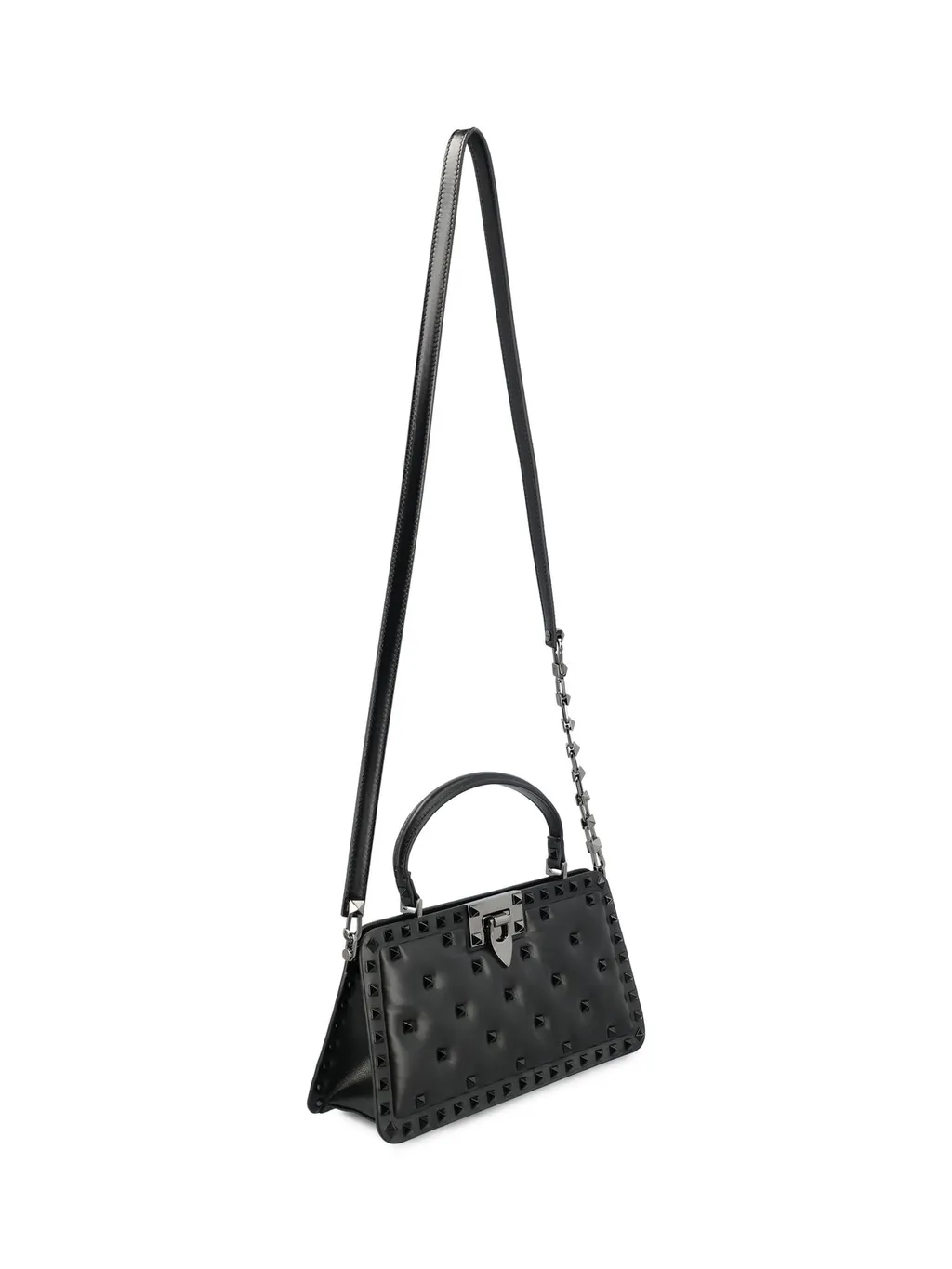 Studded Top Handle Bag