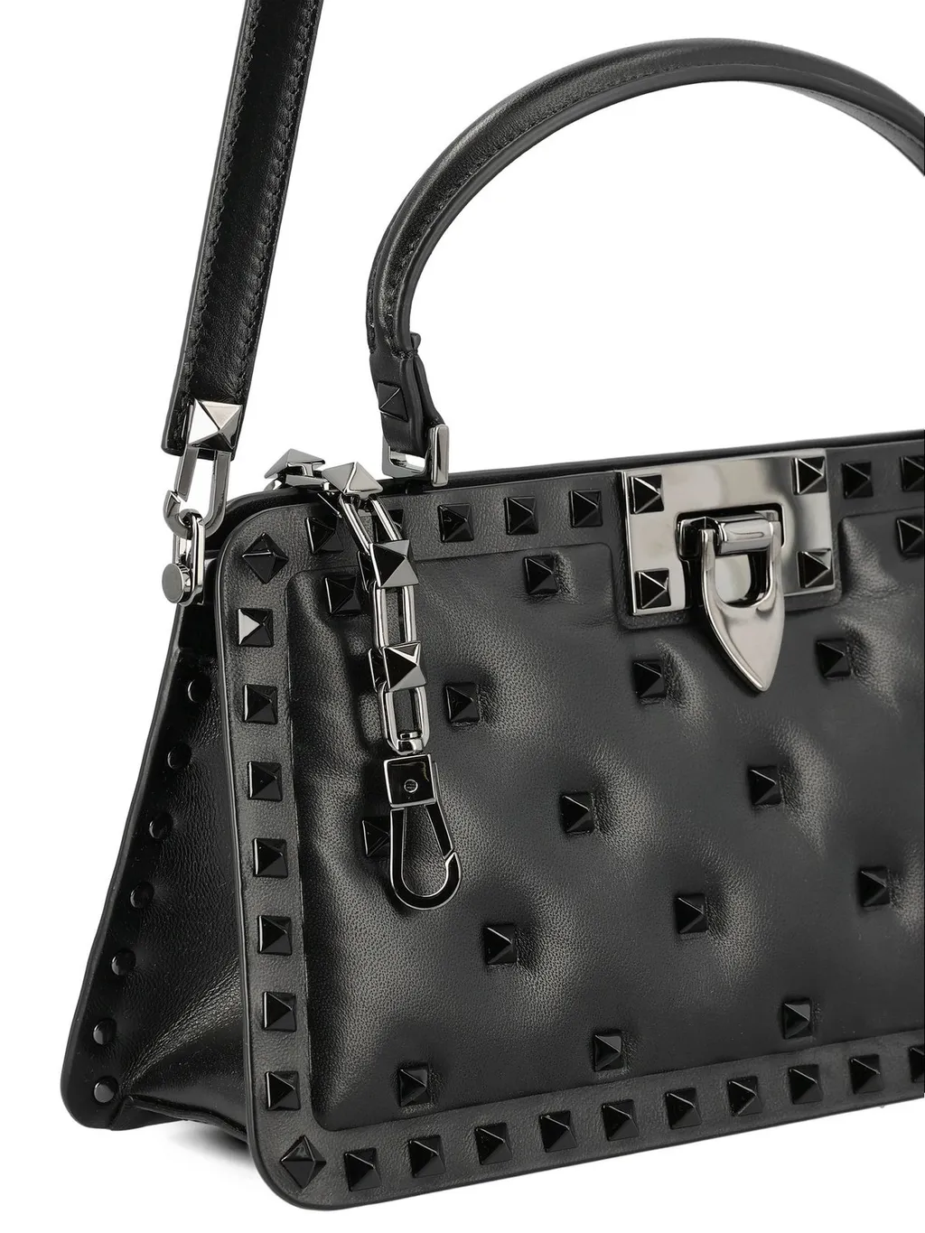 Studded Top Handle Bag