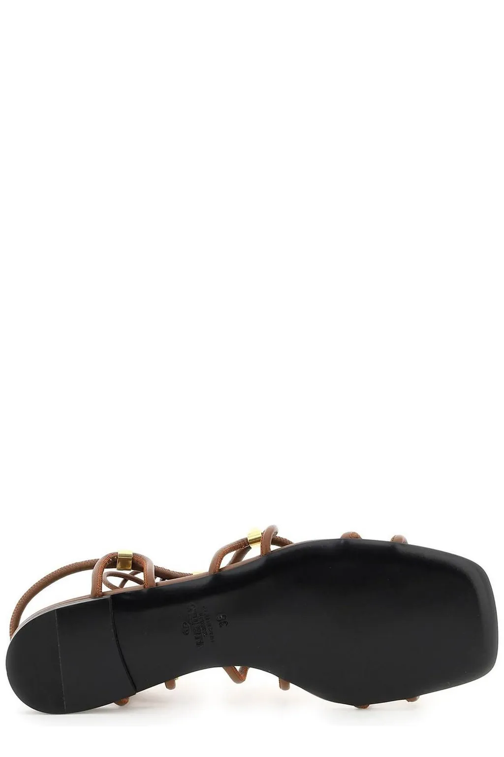 Studded Lace-Up Gladiator Sandals