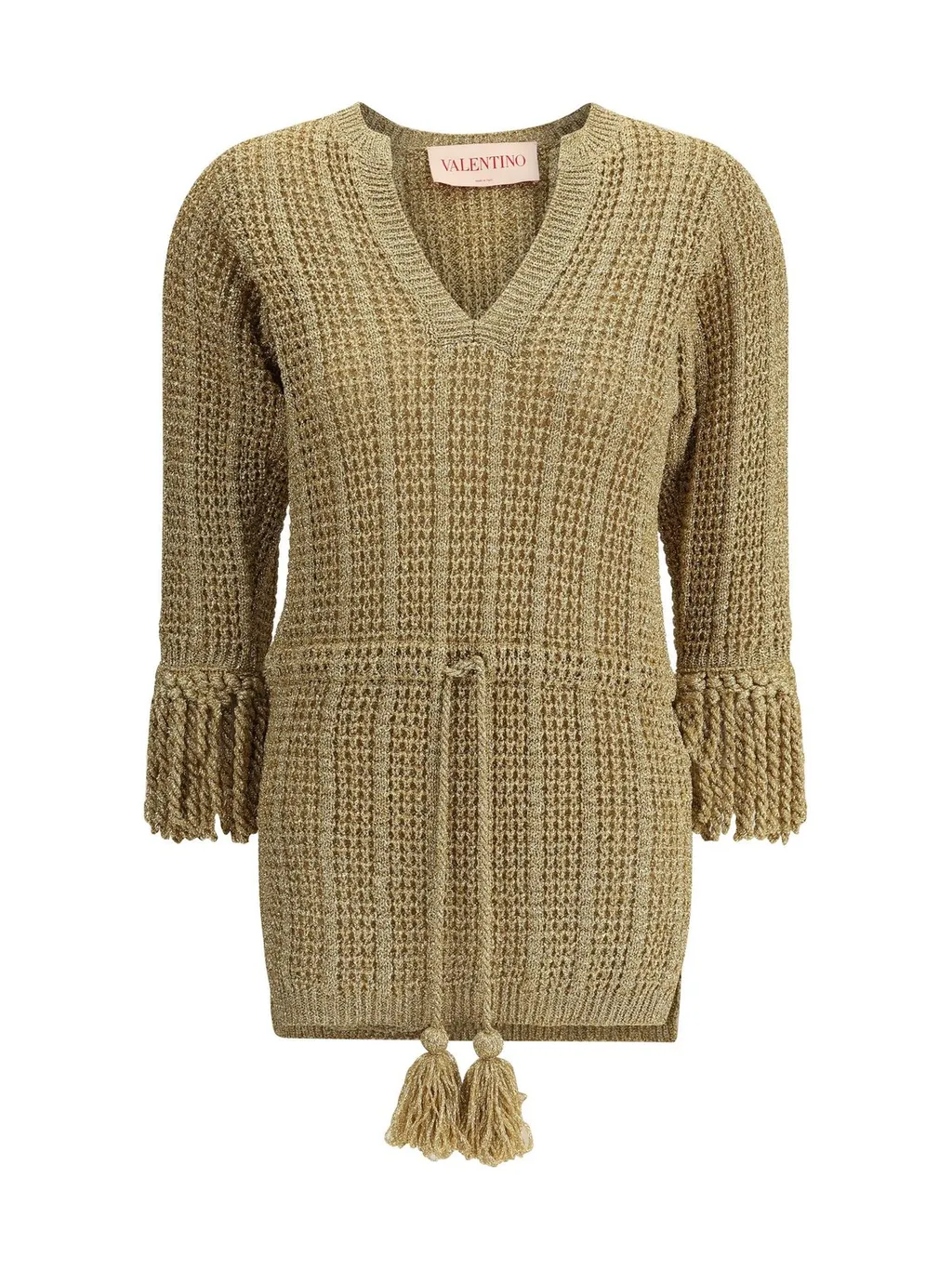 Knit Dress With Tassels