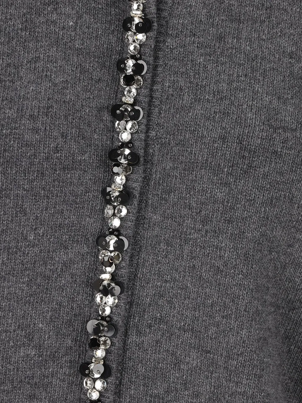 Cardigan With Embellished Neckline