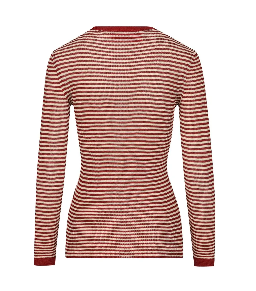 Striped Long-Sleeve Top