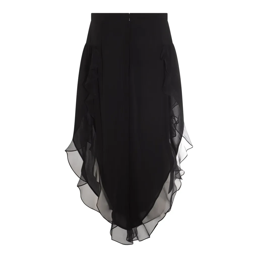 Wide-Leg Overlay Pants