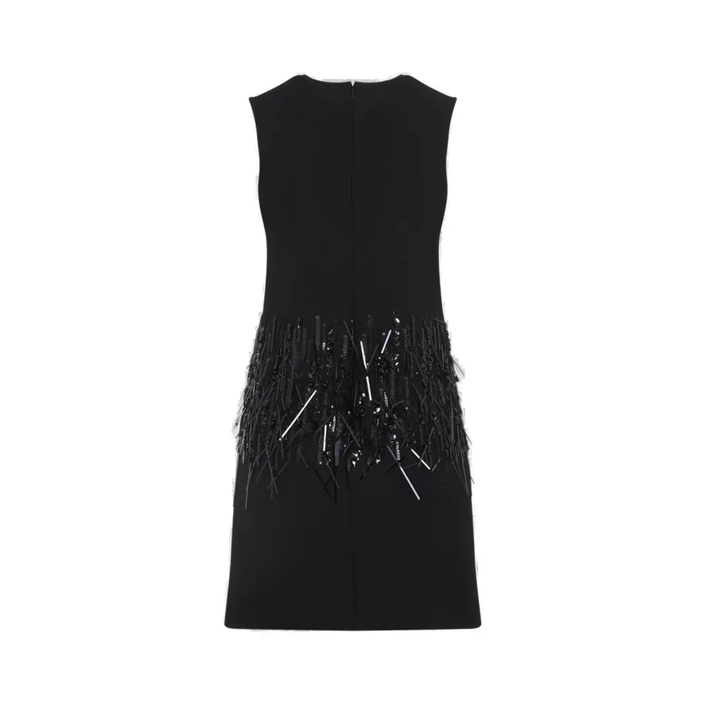 Sleeveless Mini Dress With Sequins