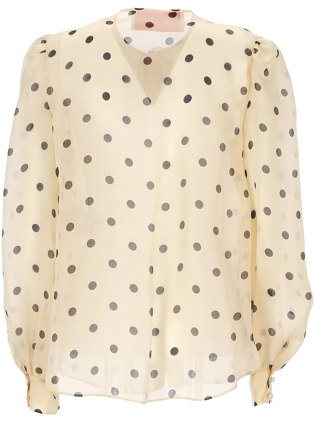 Polka Dot Silk Blouse