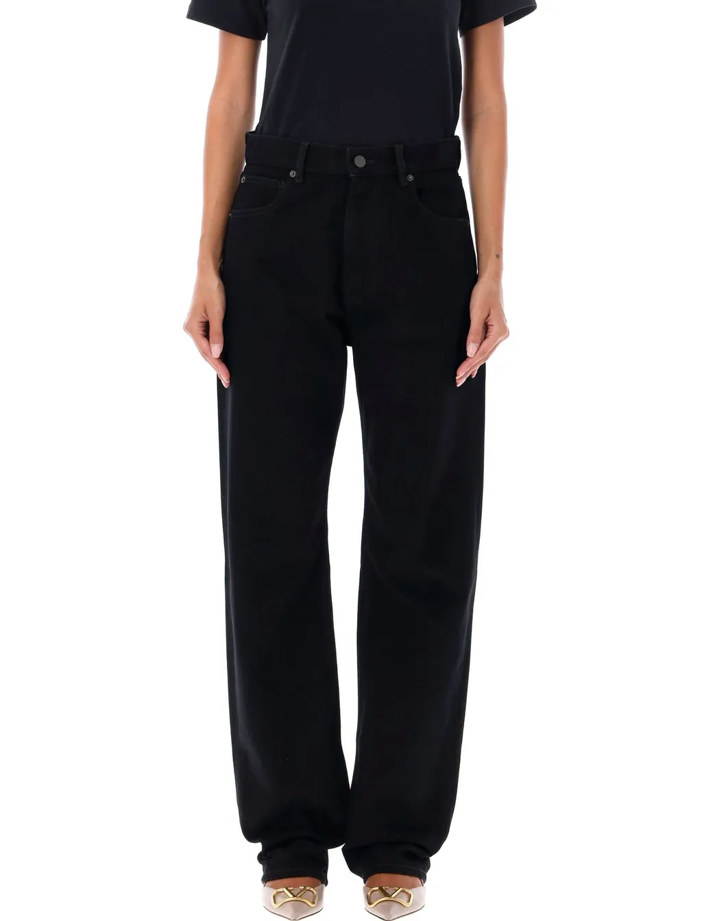 High-Waisted Wide-Leg Jeans