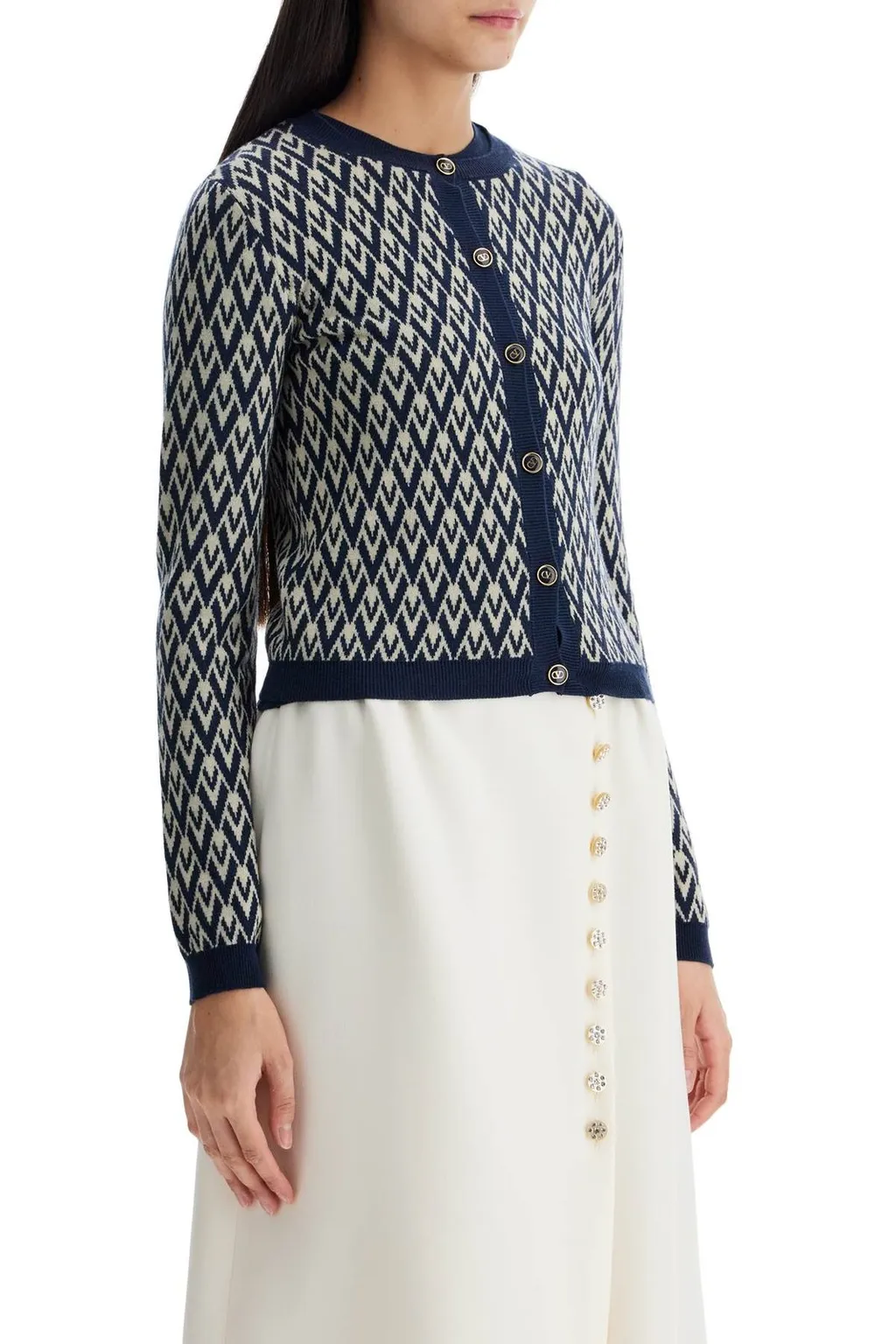 Jacquard Cardigan