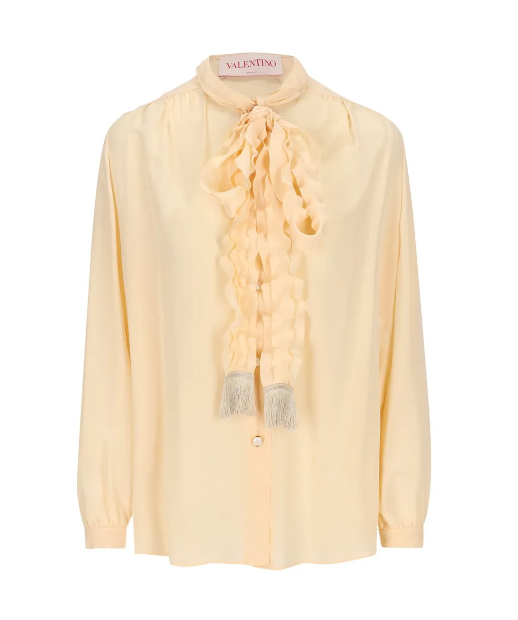 Ruffled Neck Blouse