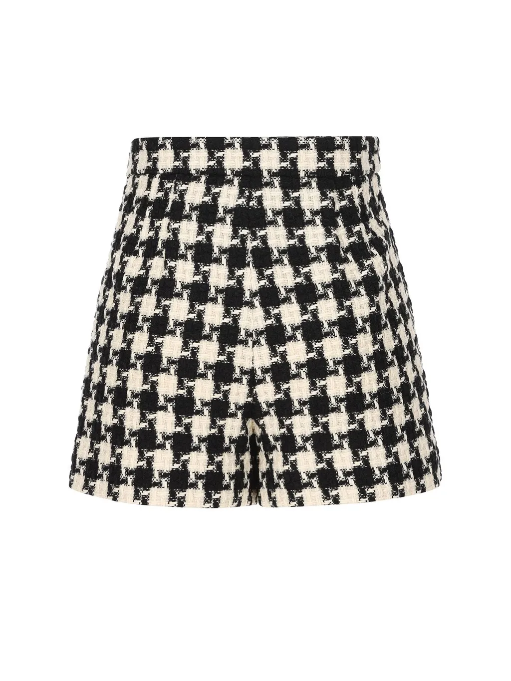 Houndstooth Tweed Shorts