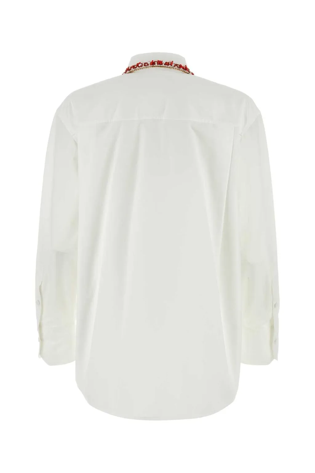 Embellished Cotton Poplin Shirt