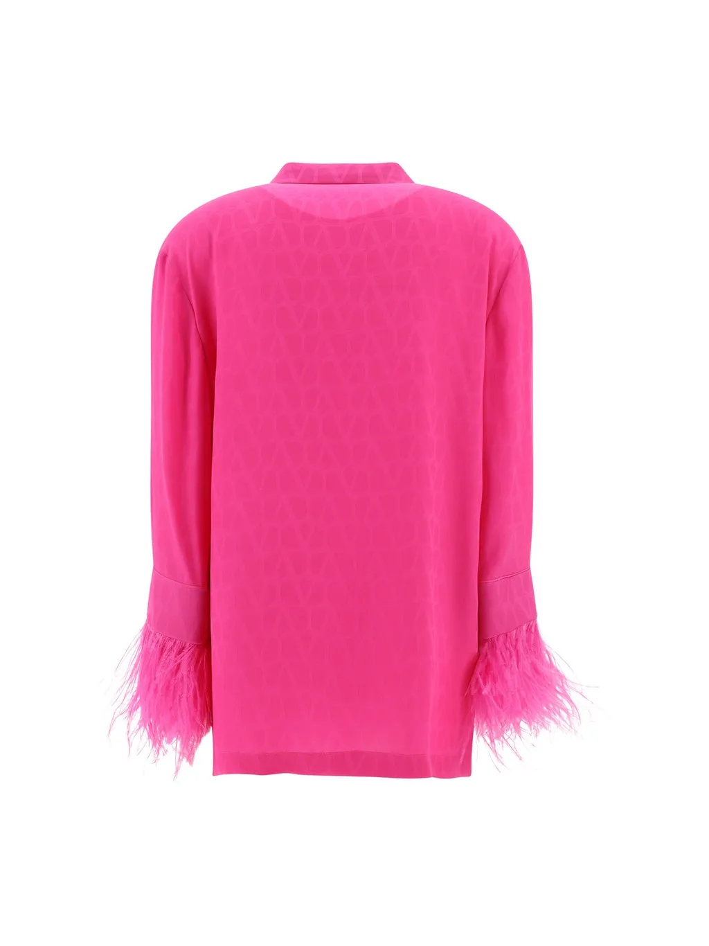 Feather Trimmed Blazer