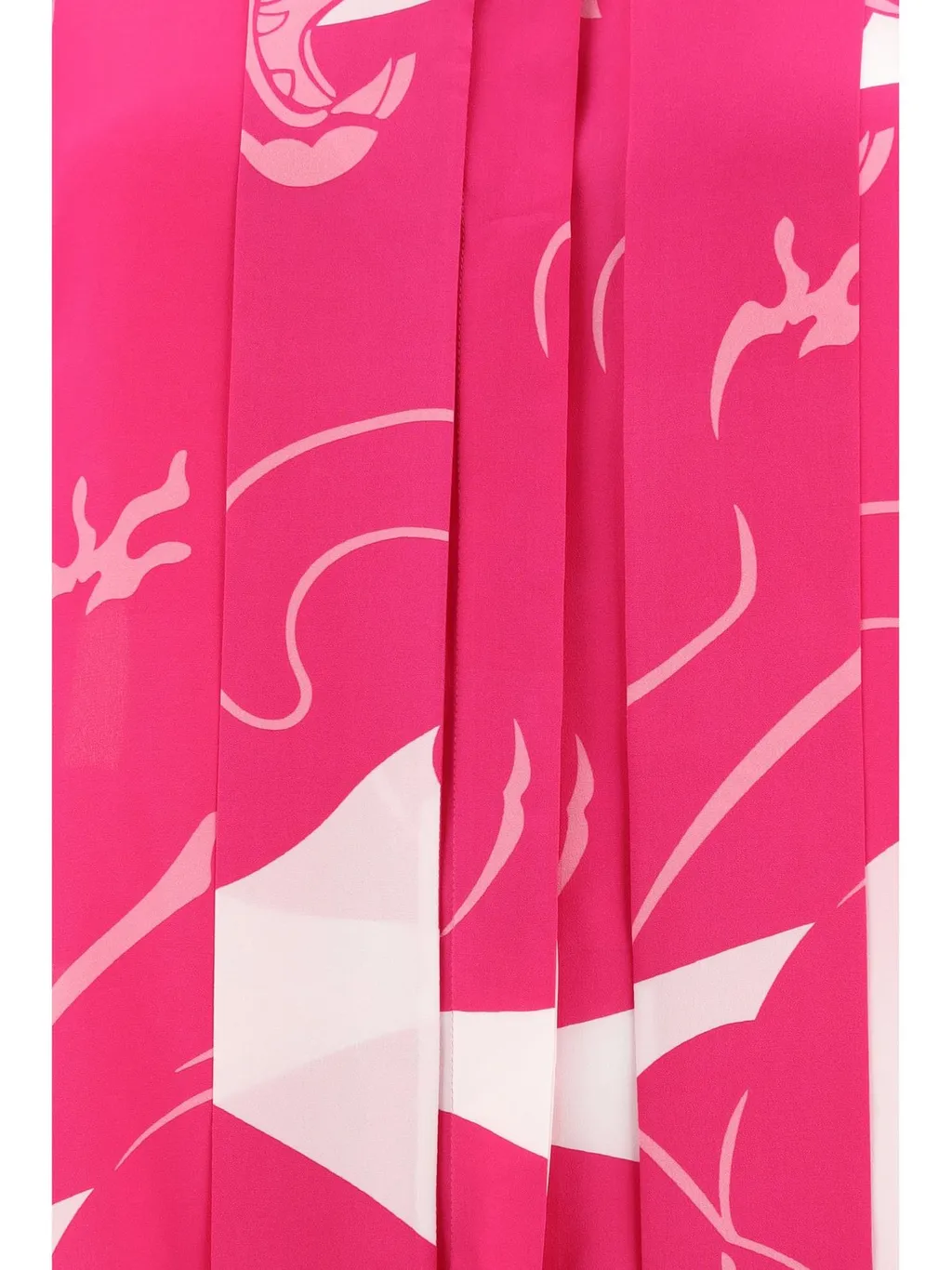 Printed Silk Shirt With Tie