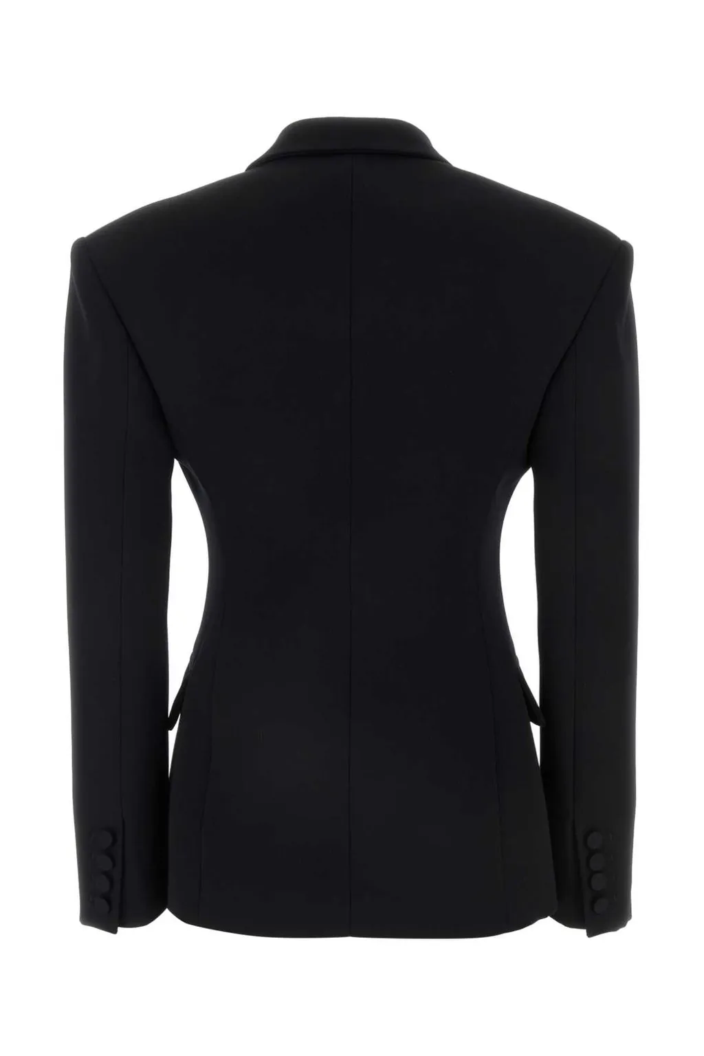 Double-Breasted Blazer With Tie