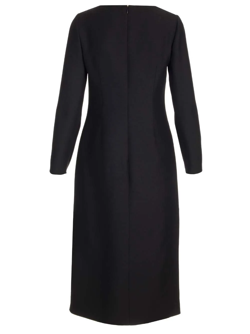 Long-Sleeved Midi Dress