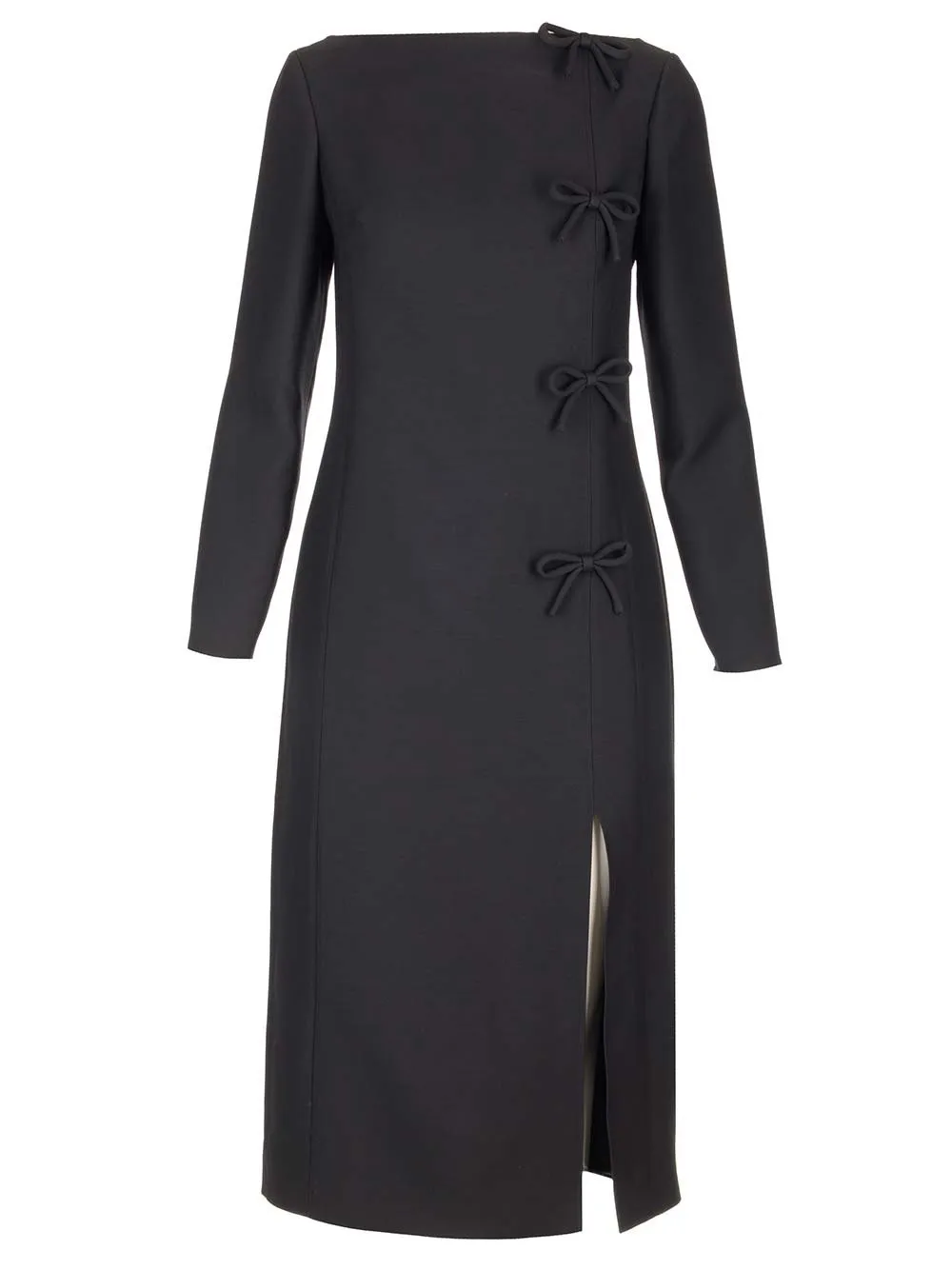 Long-Sleeved Midi Dress