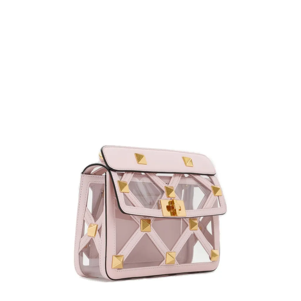 Studded Transparent Shoulder Bag