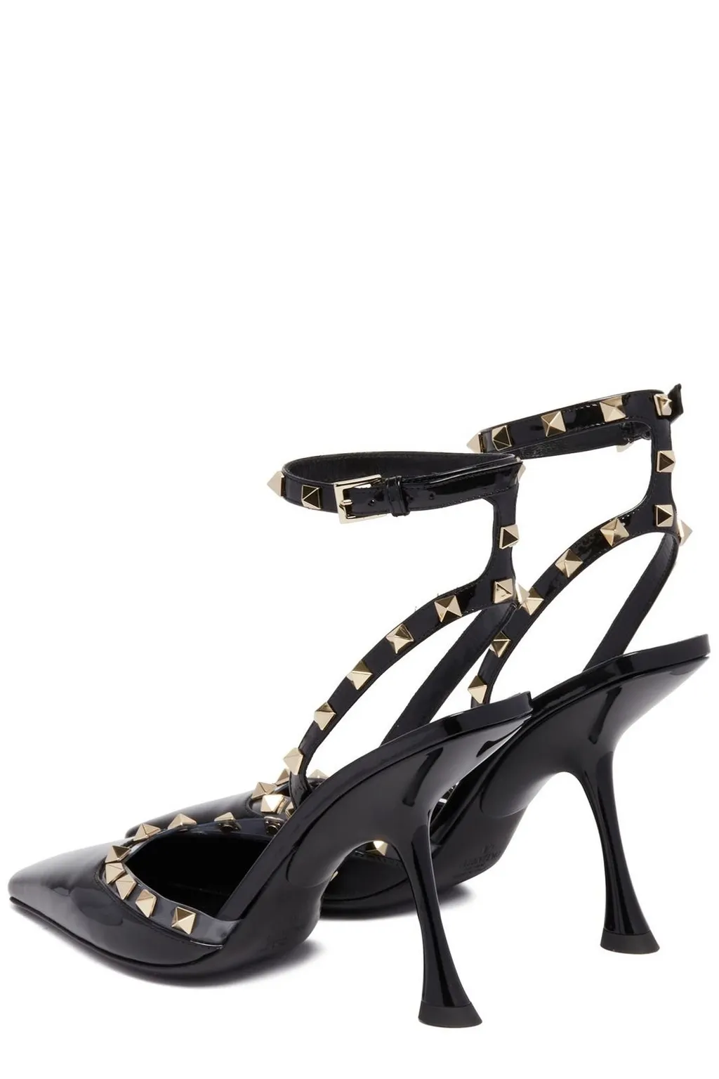 Studded Ankle Strap Pumps