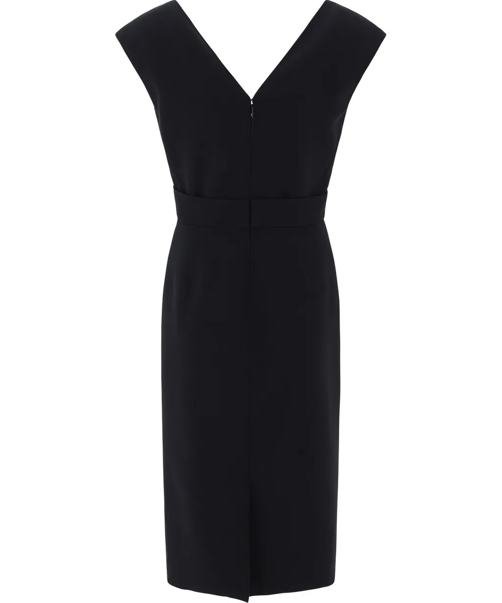 V-Neck Midi Dress
