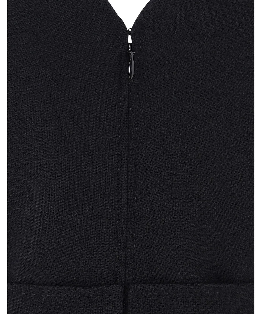 V-Neck Midi Dress