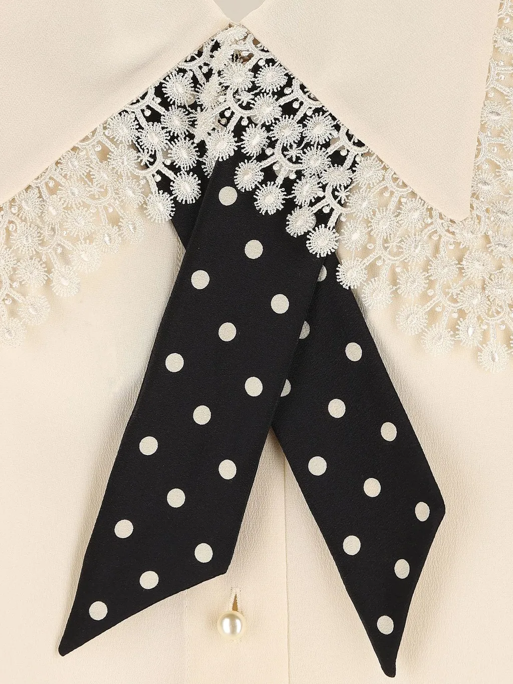 Collared Shirt With Bow