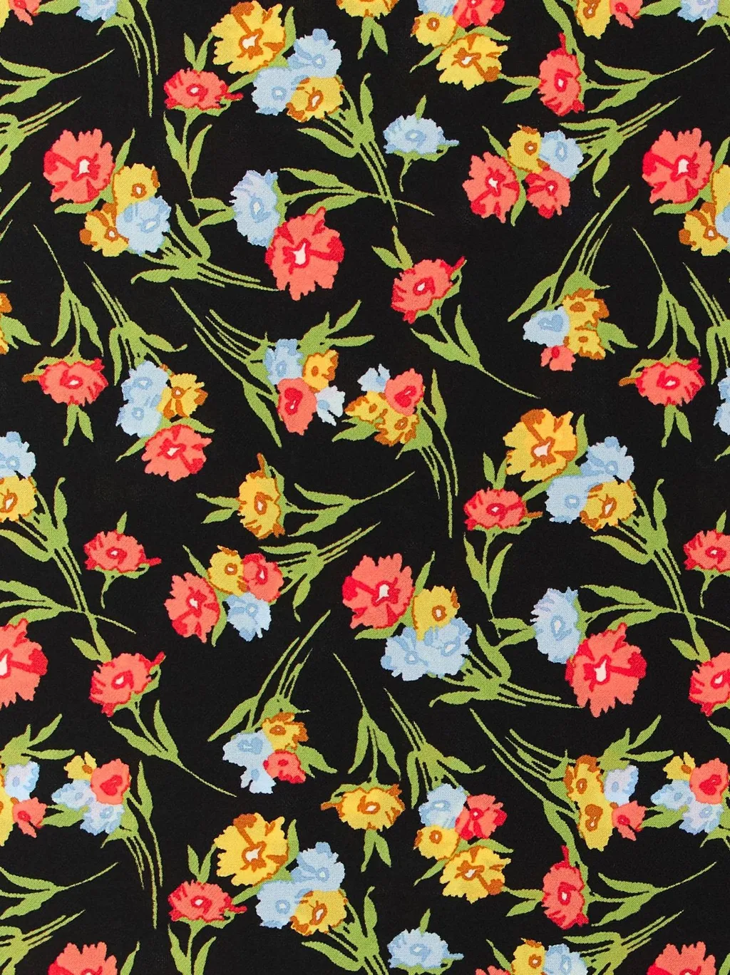 Floral Print Silk Scarf