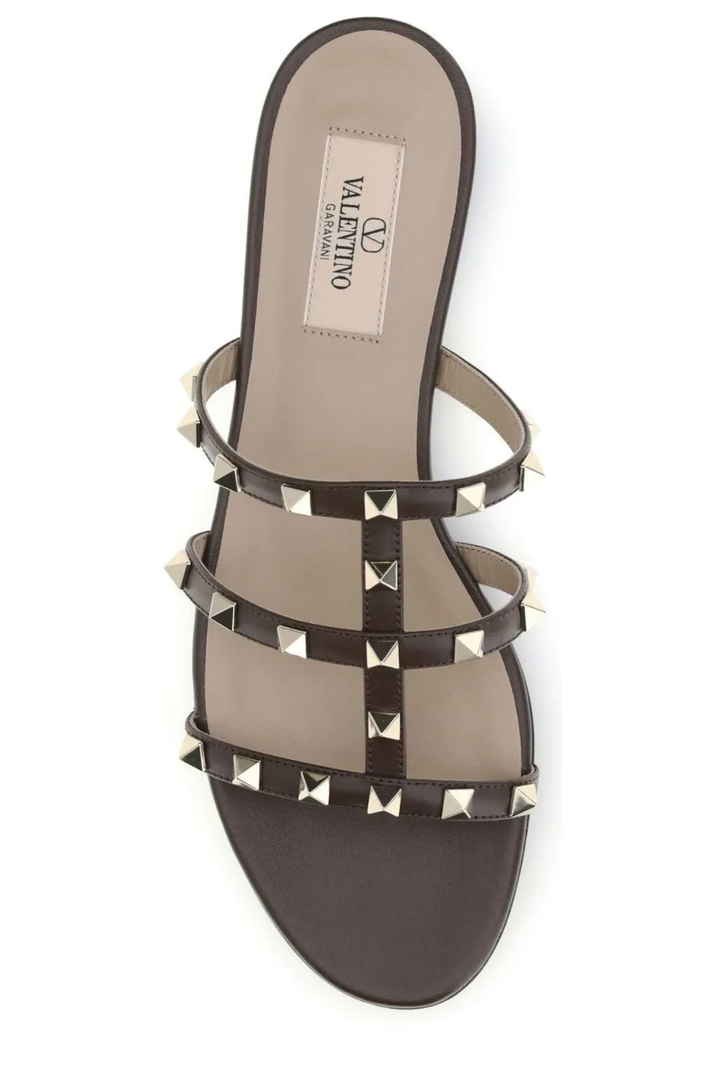 Studded Leather Slides