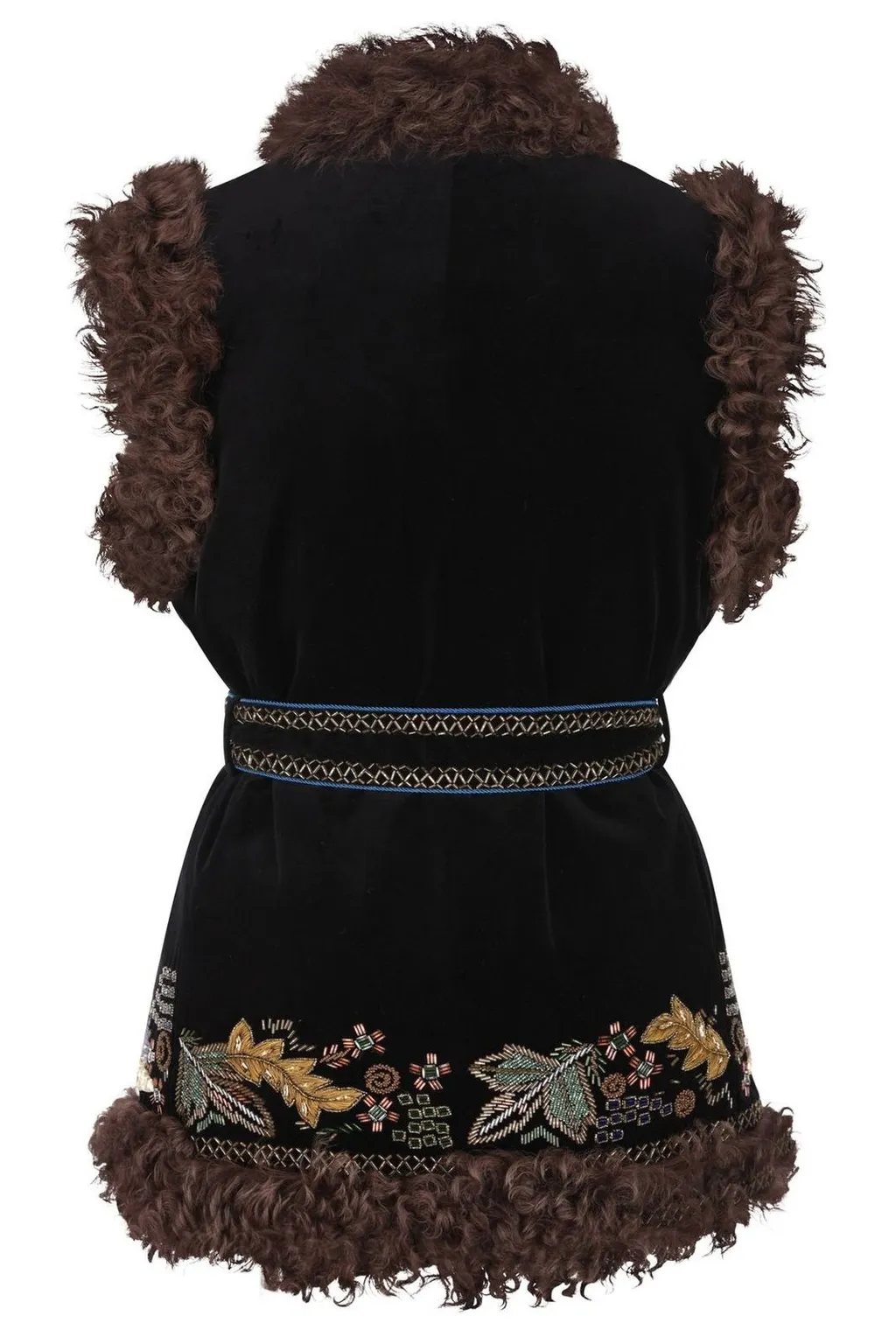 Embellished Velvet Vest