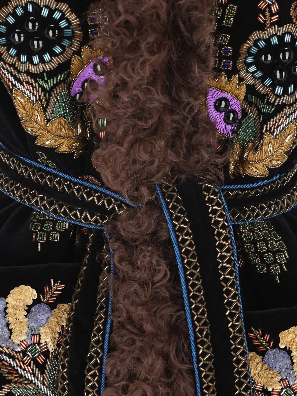 Embellished Velvet Vest
