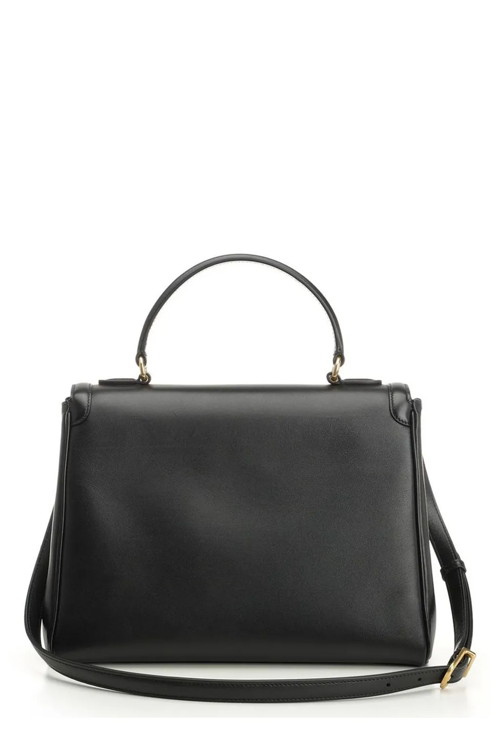 Vltn Times Leather Top Handle Bag