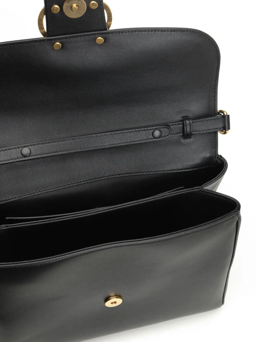 Vltn Times Leather Top Handle Bag