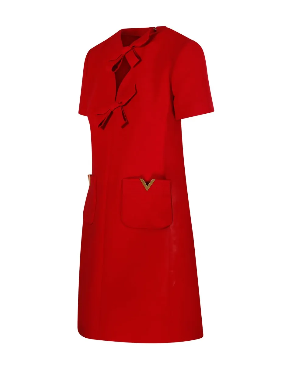 Shift Dress With Bow Detail
