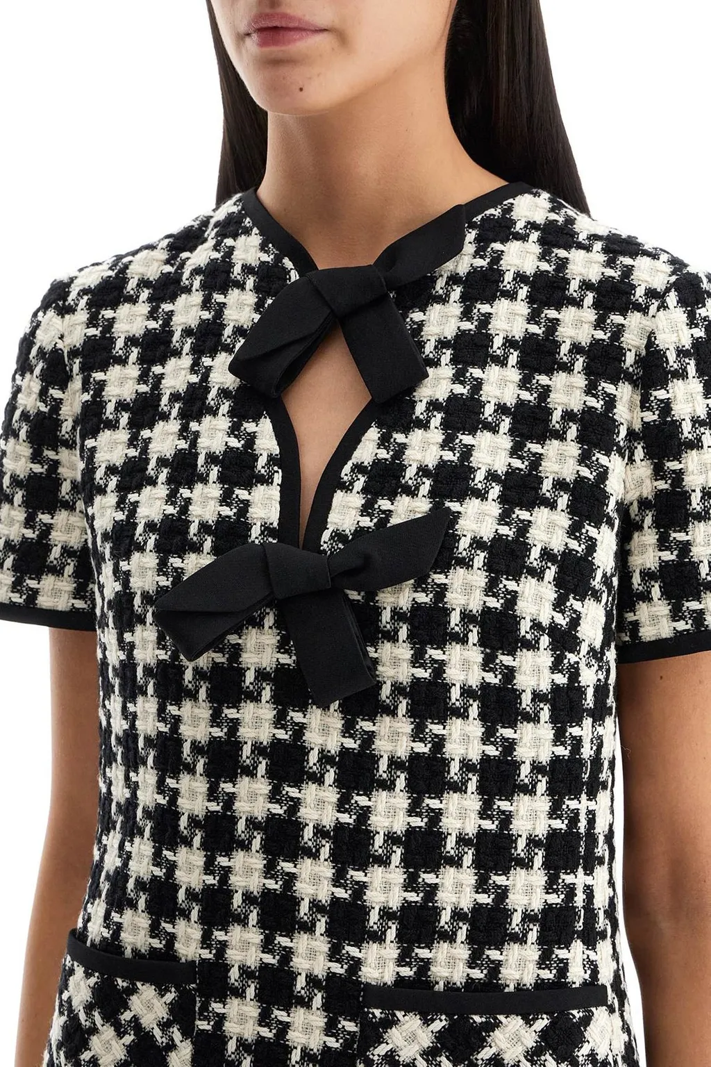 Houndstooth Mini Dress