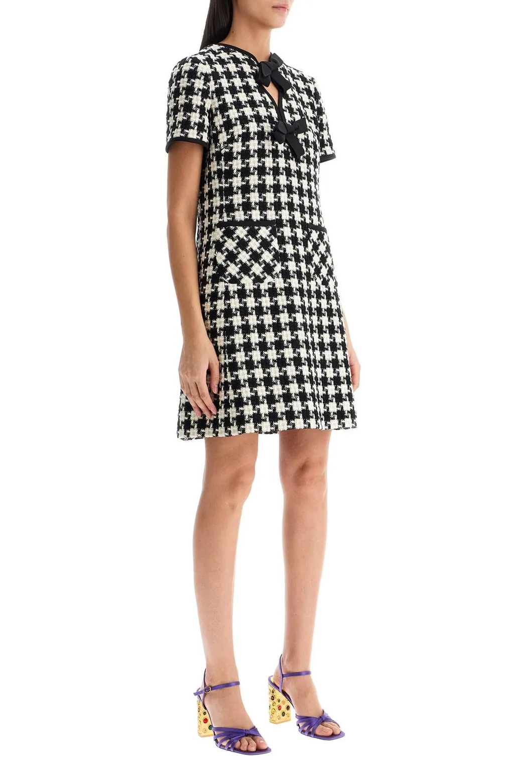 Houndstooth Mini Dress