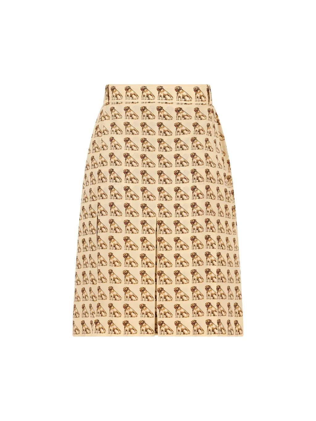 Midi Skirt With Dog Print