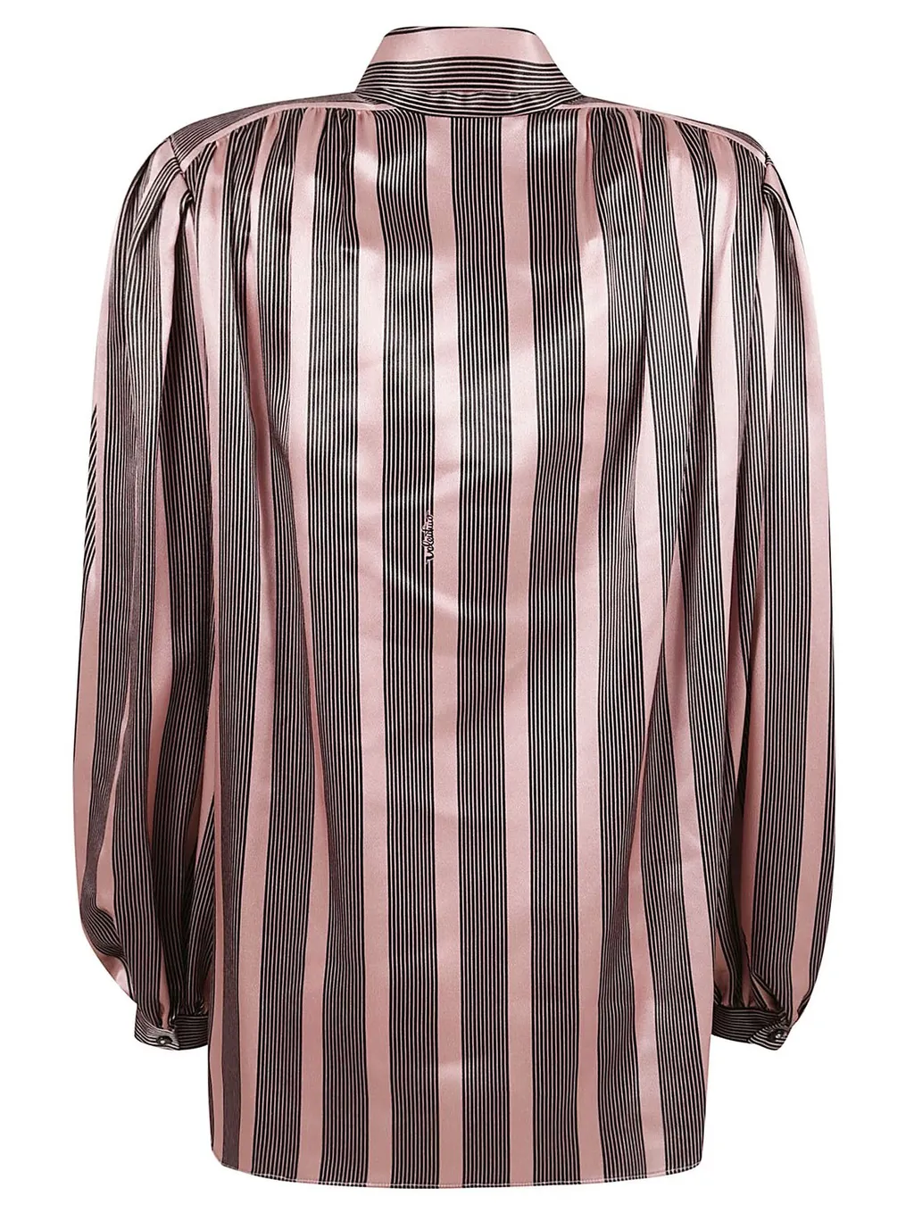 Striped Silk Shirt With Tie
