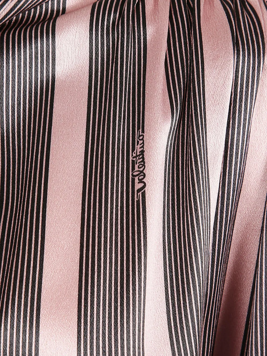 Striped Silk Shirt With Tie