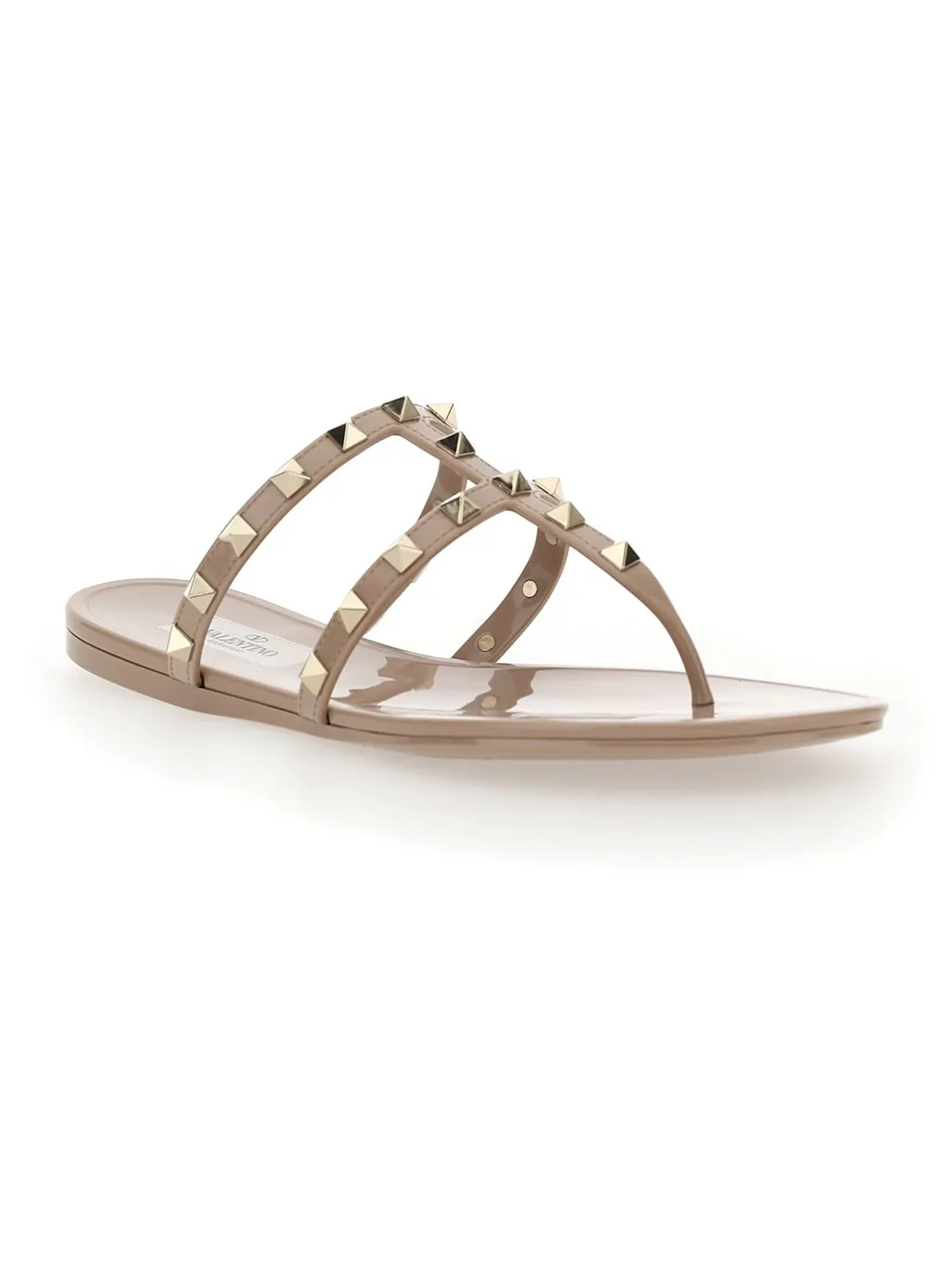 Studded Jelly Thong Sandals