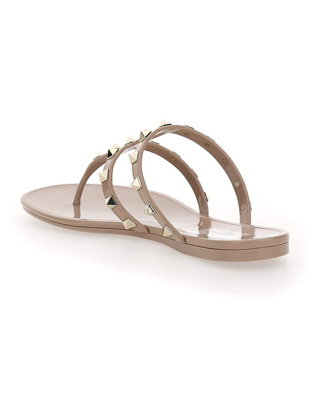 Studded Jelly Thong Sandals