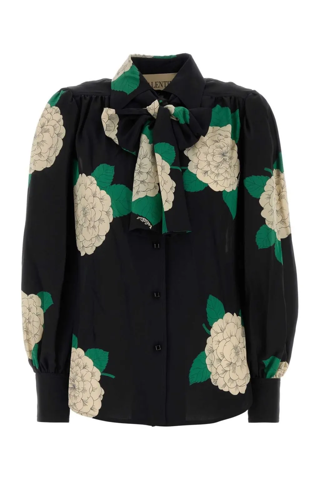 Floral Print Silk Shirt