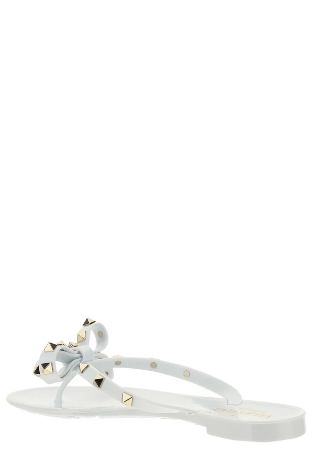 Flip Flops With Studded Bow