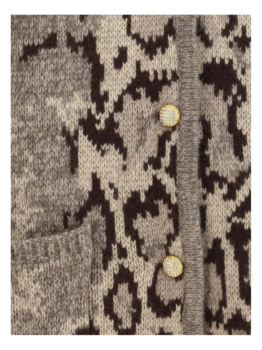 Snakeskin Print Cardigan