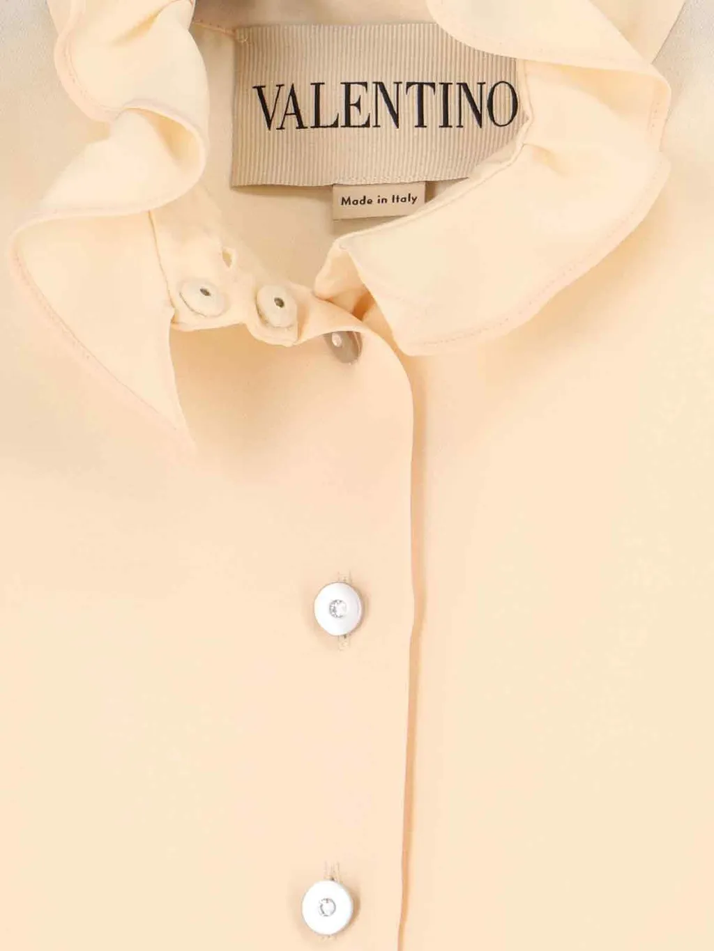Ruffled High Neck Blouse