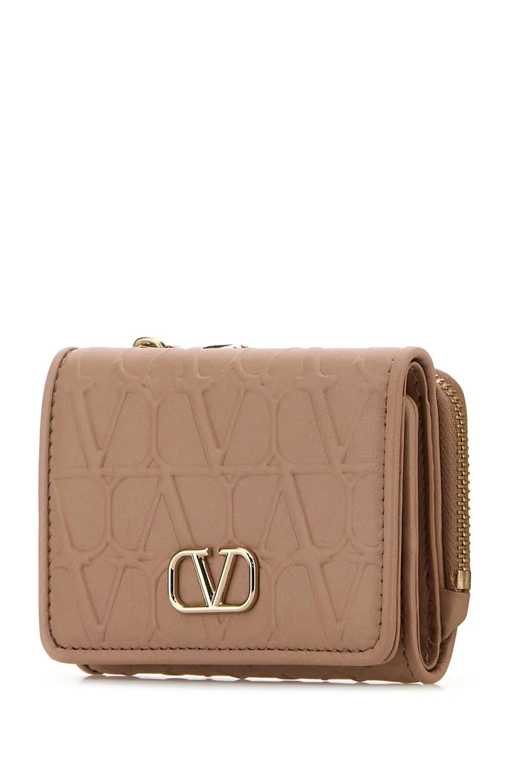 Vltn All-Over Print Tri-Fold Wallet