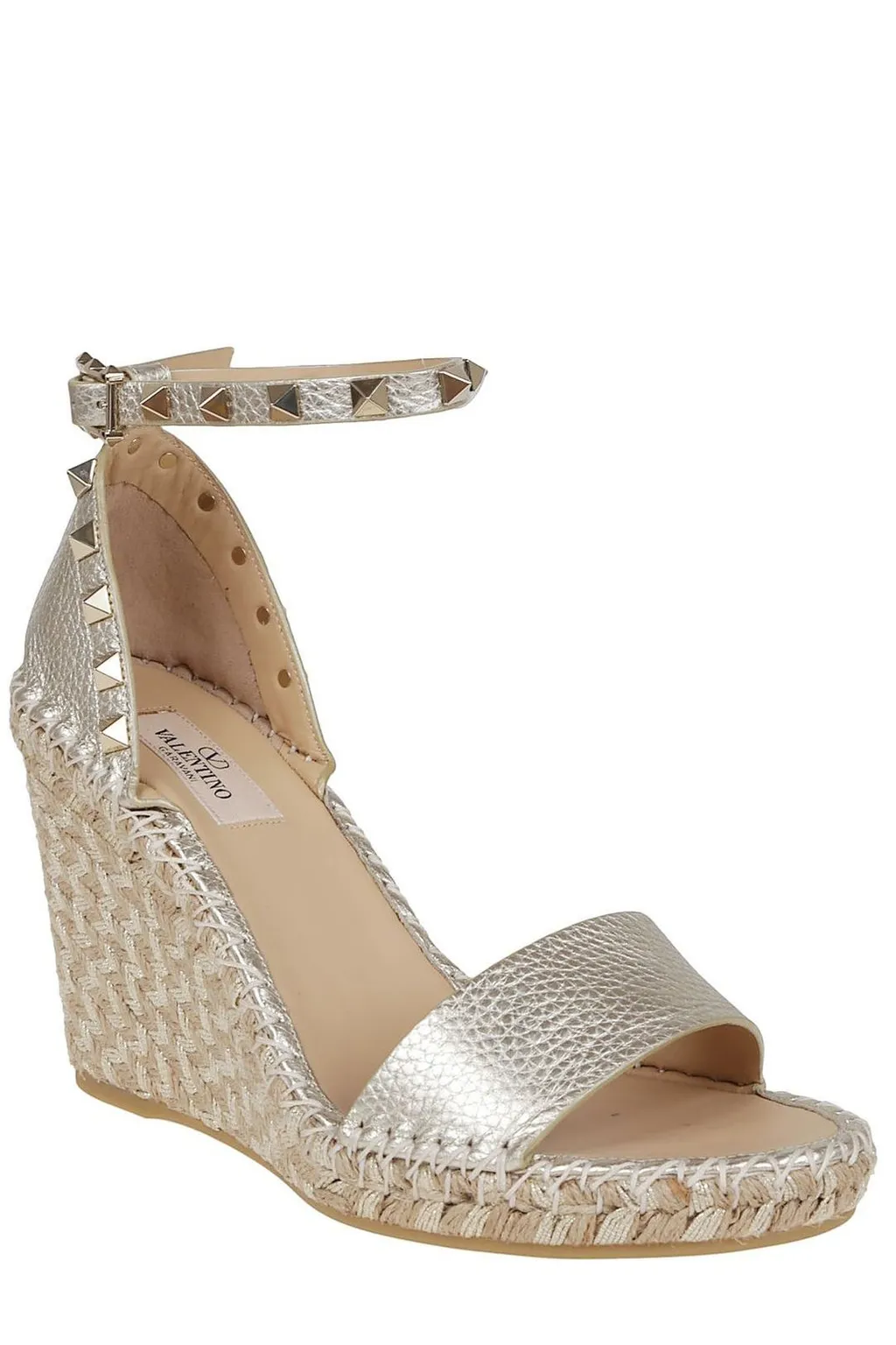 Studded Wedge Espadrilles