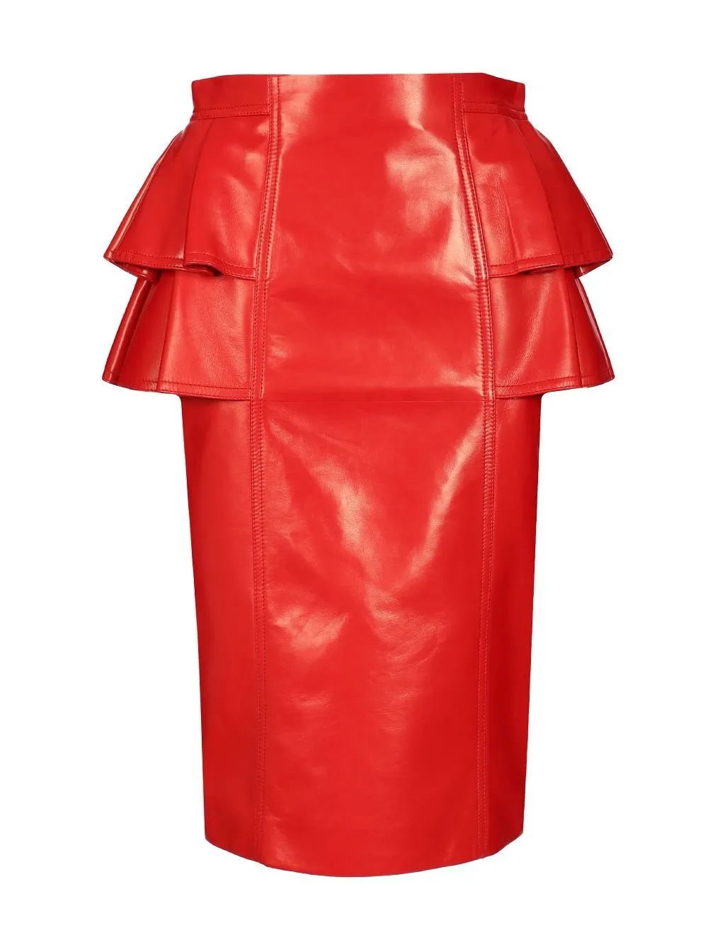 Peplum Midi Skirt