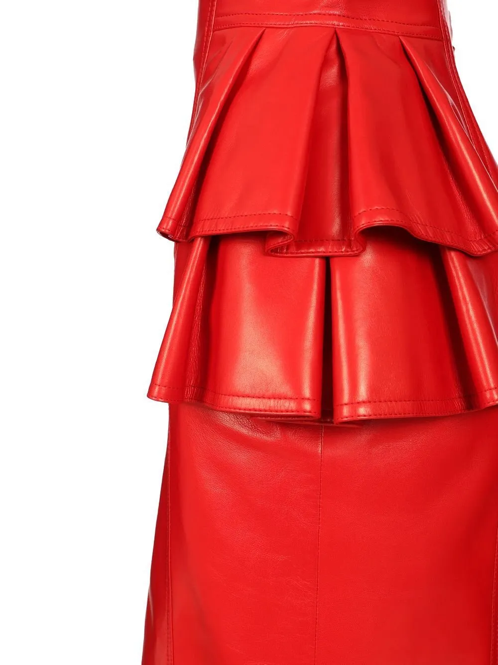 Peplum Midi Skirt