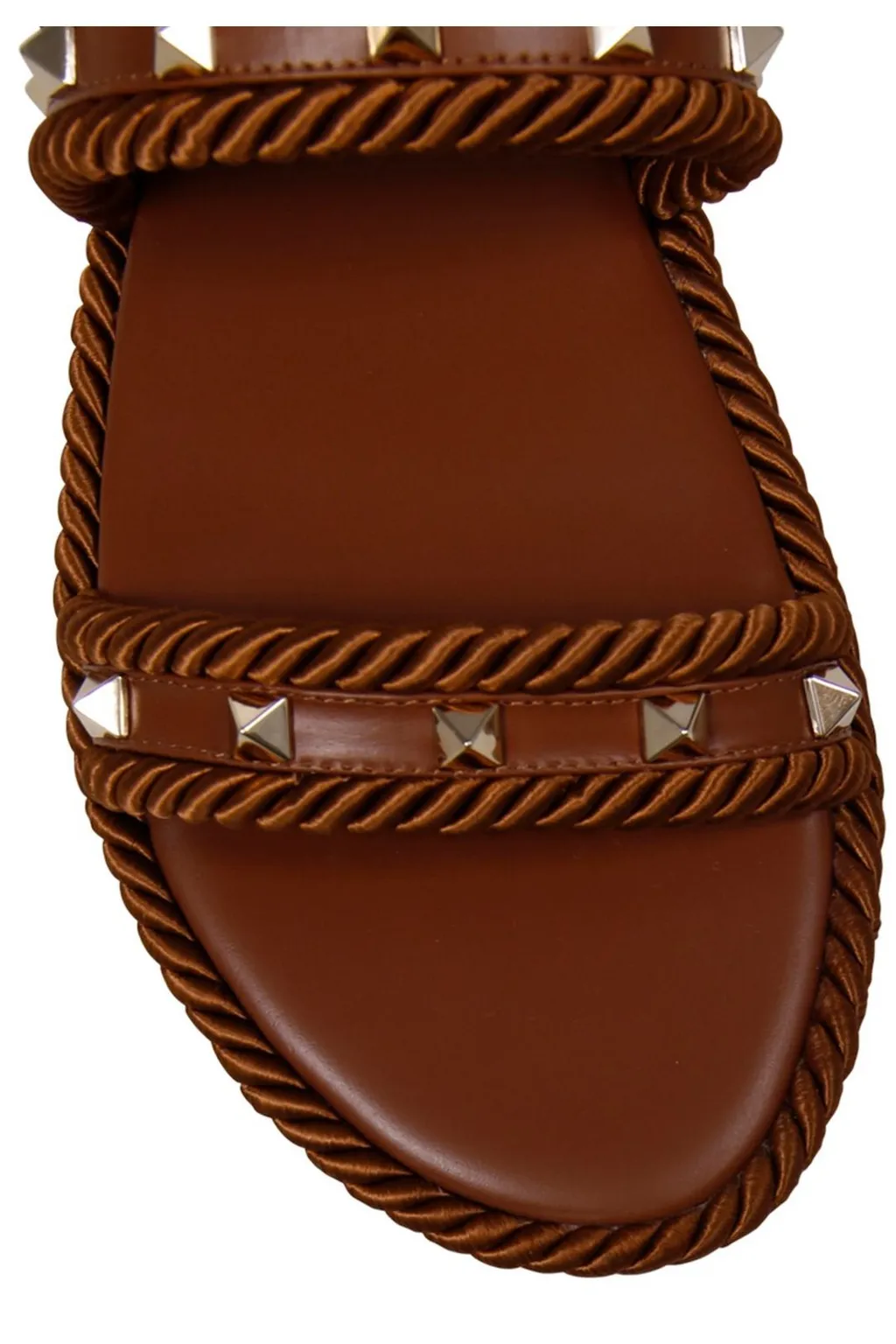 Studded Rope Flat Sandals