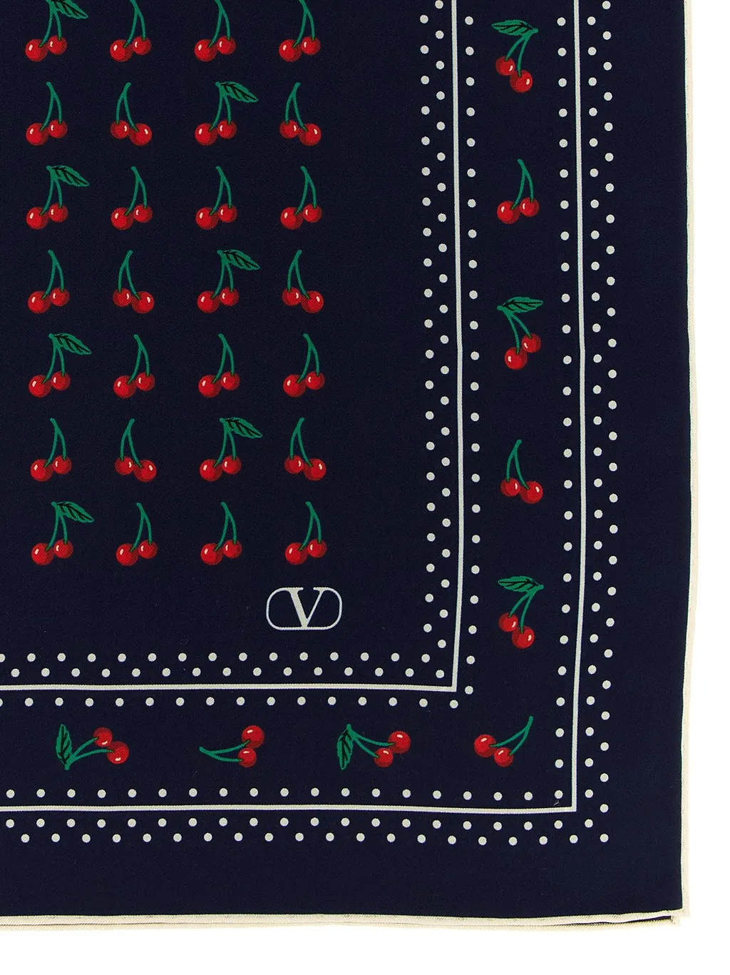 Scarf With Cherry Print