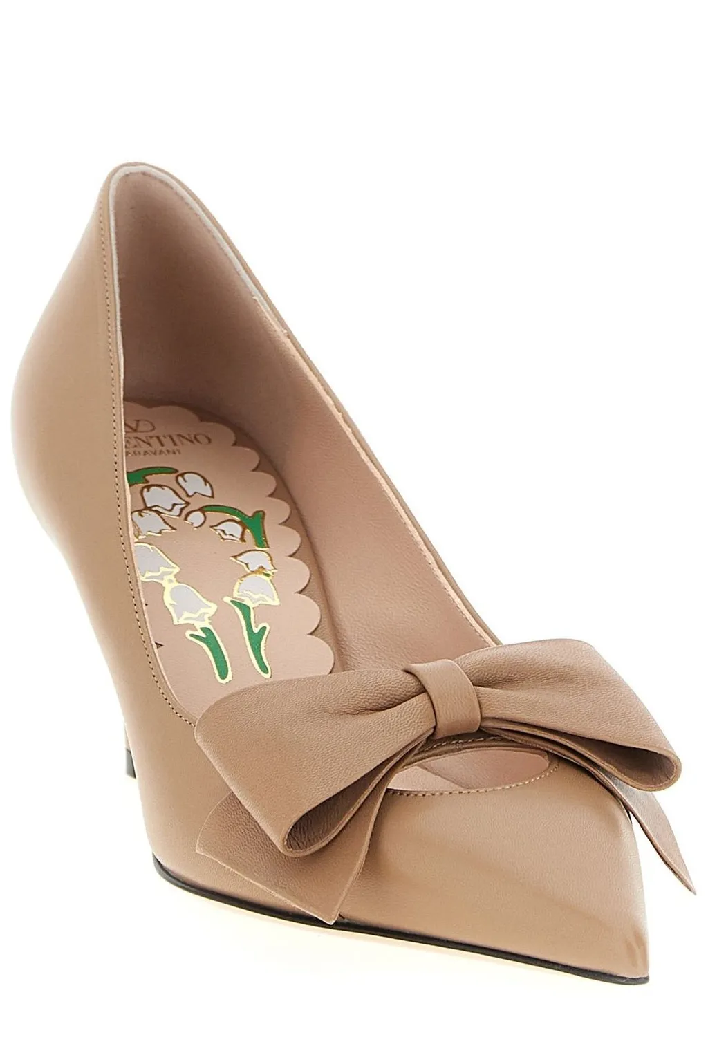 Bow-Embellished Pumps