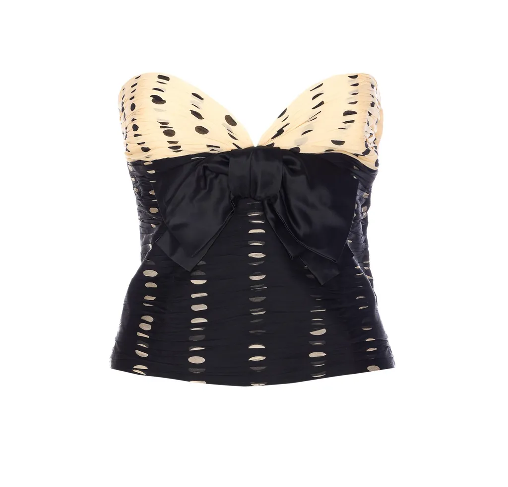 Strapless Bow Corset Top